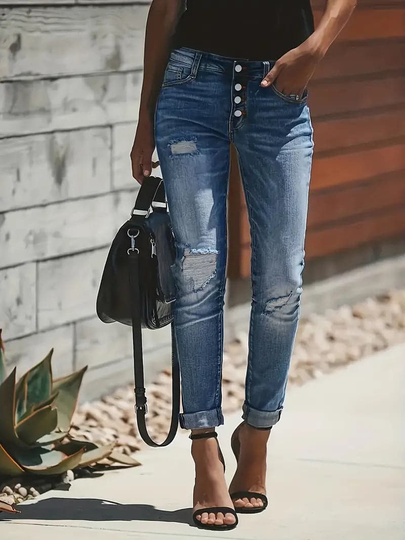 Kelly - Jeans med et "brukt utseende"