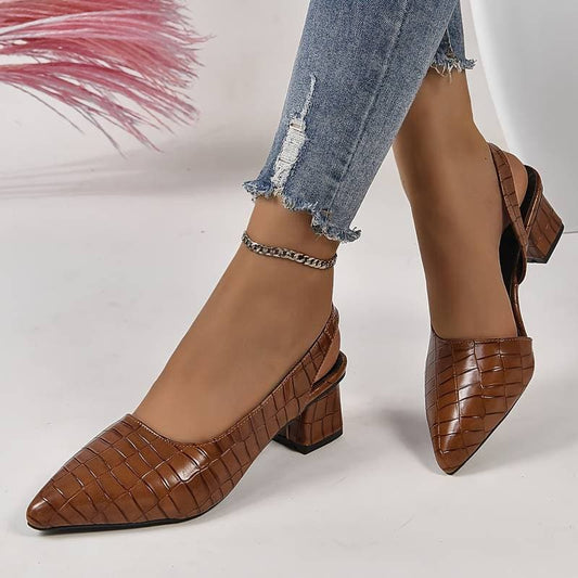 Carolin - Sandaler av glatt skinn med hæl