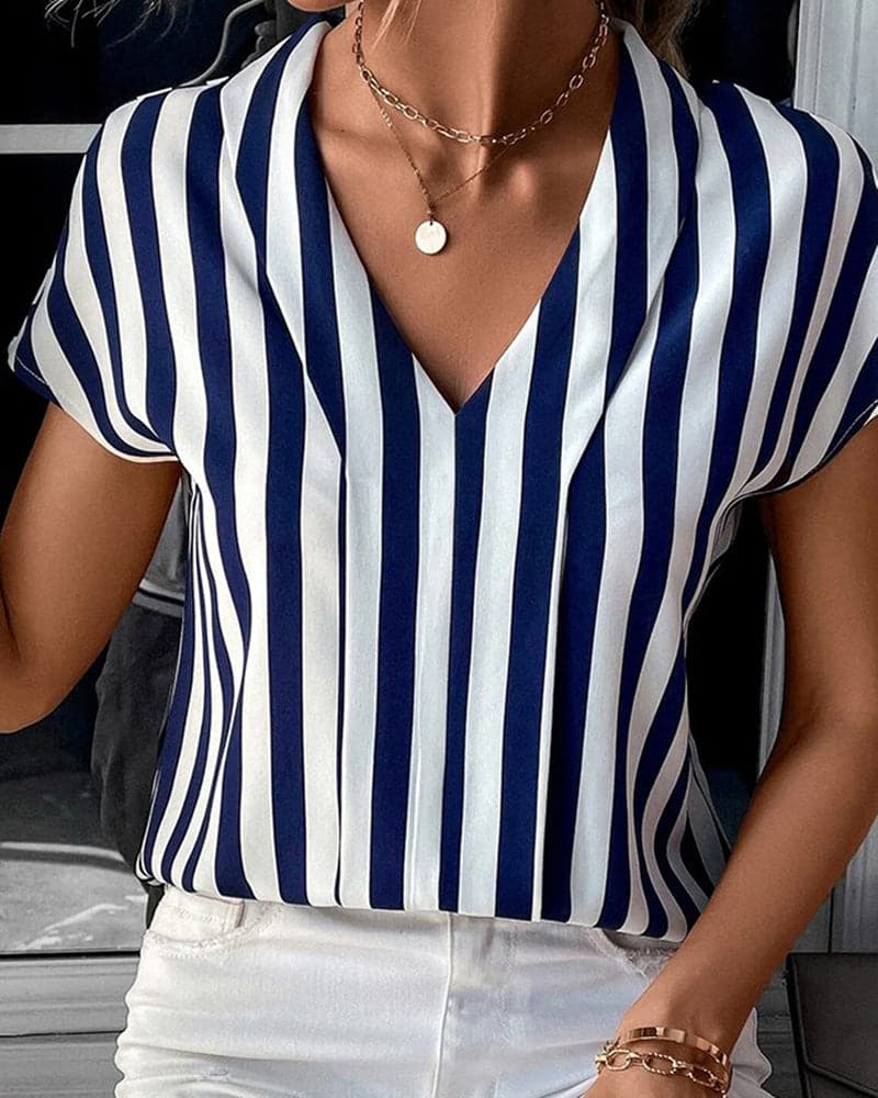 Pami - Klassisk stripete bluse