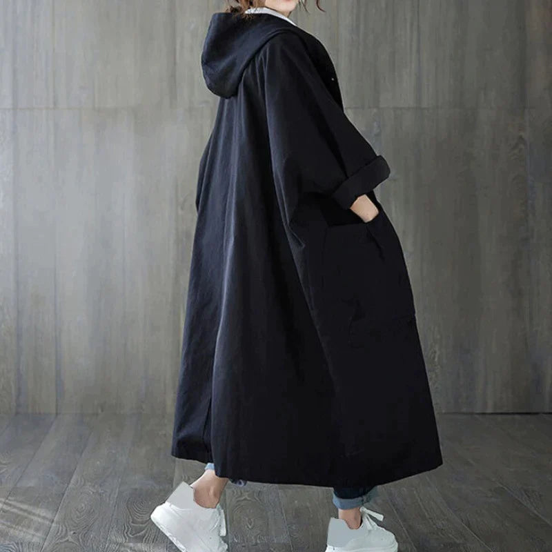 Eva - Oversized trenchcoat med store sidelommer