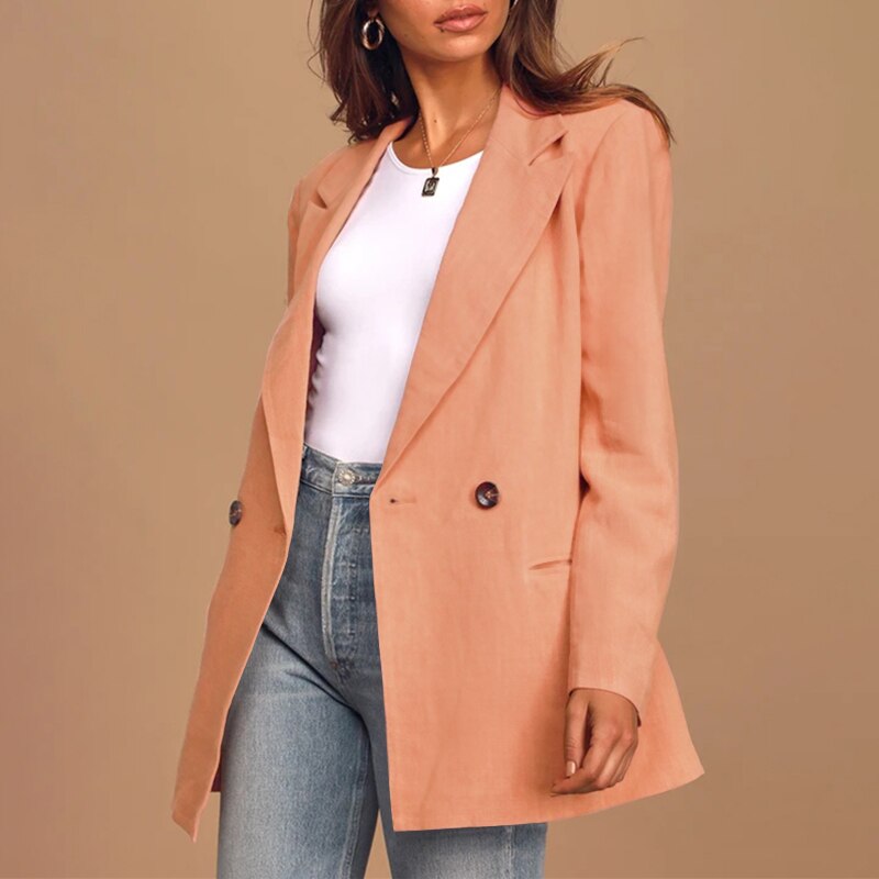 Olivia - Designer oversized blazer med knapper