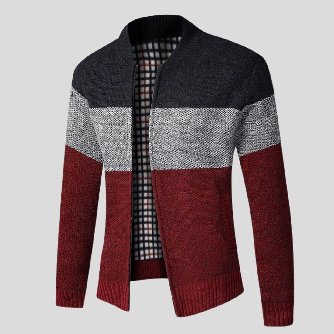 Andre - Cardigan design tricolore