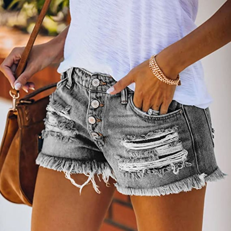 Amaya - Stilig jeansshorts